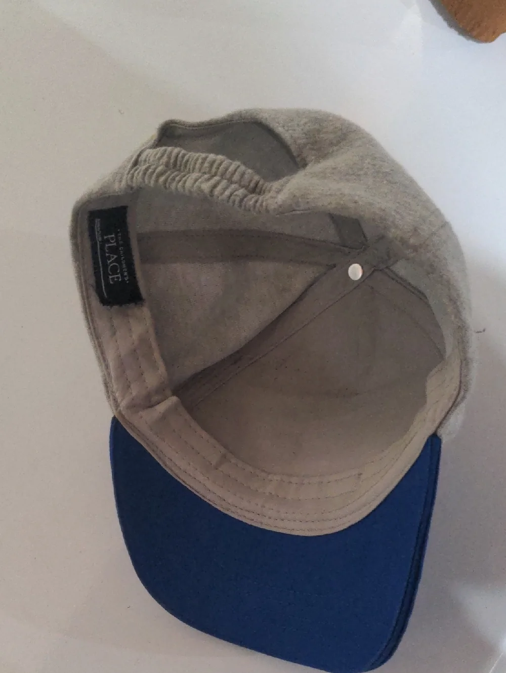 Kids Grey & Blue Dinosaur Baseball Cap